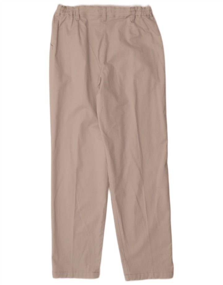 Lee Pantalones casuales cónicos para mujer US 12 Large W32 L32 Algodón beige