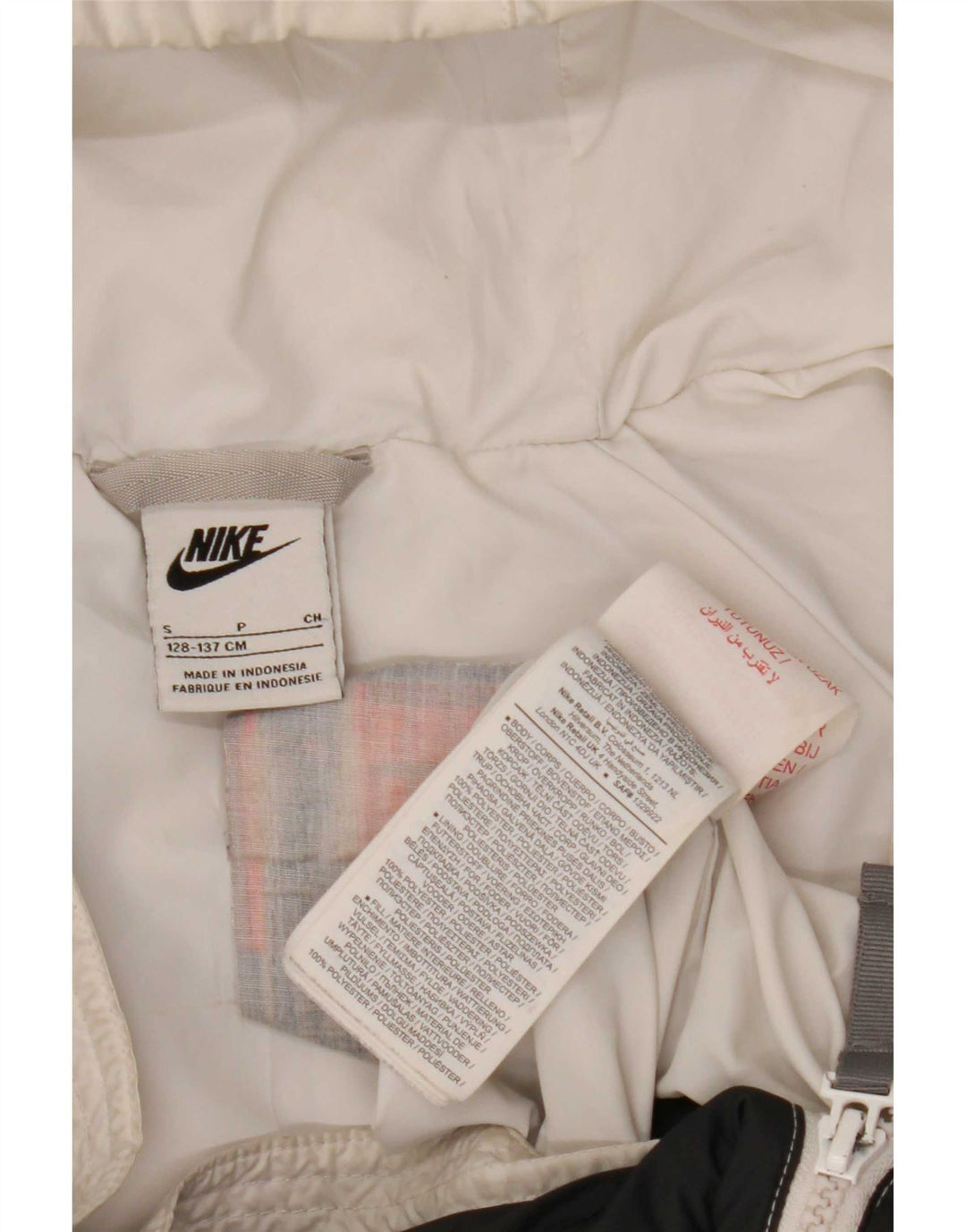 Nike Chaqueta acolchada con capucha para niña de 8 a 9 años, talla pequeña, multicolor