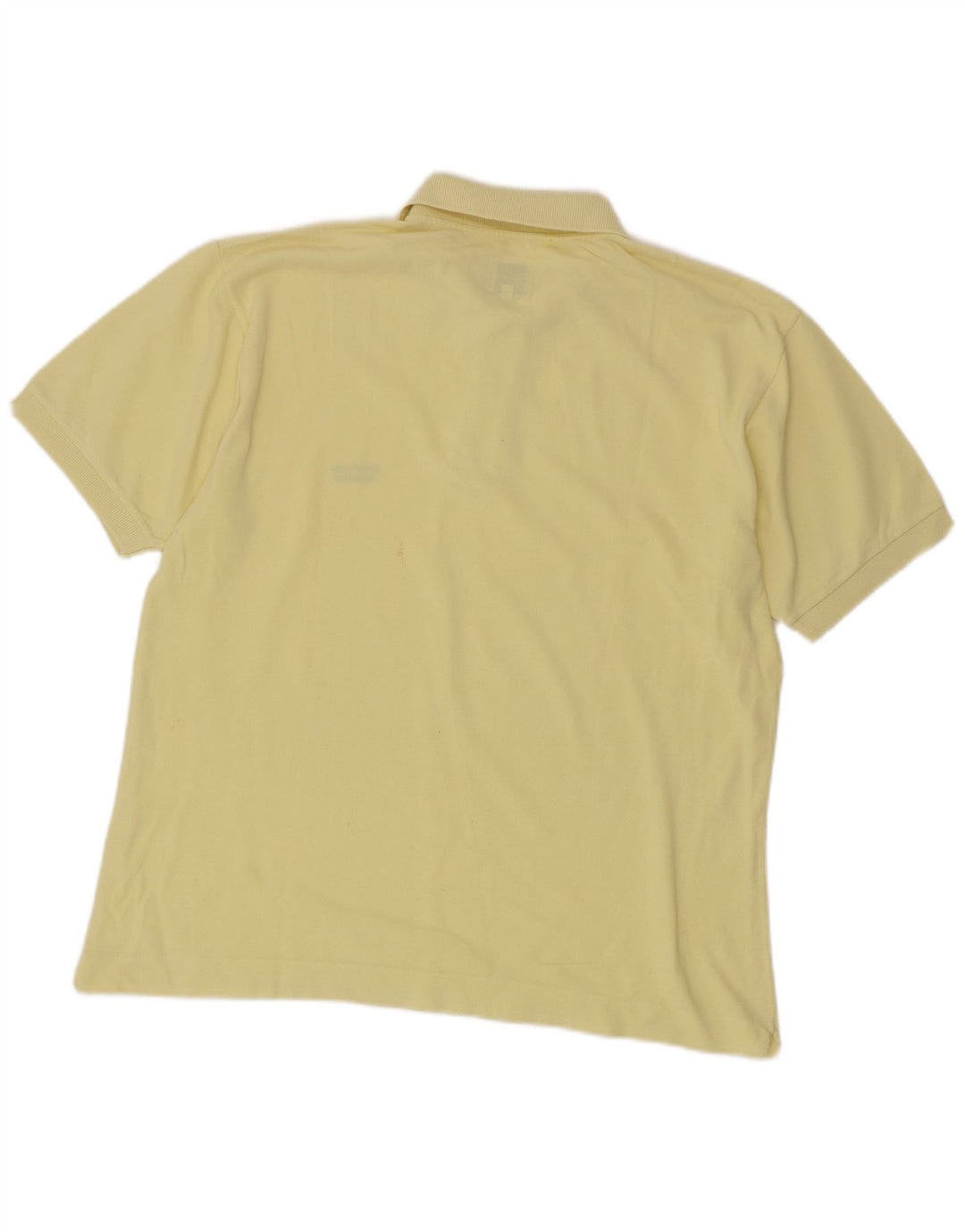 BENETTON Polo para hombre grande amarillo