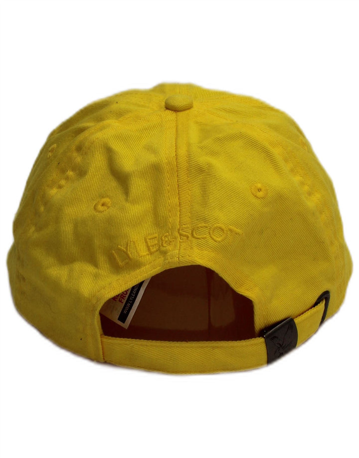 LYLE & SCOTT Gorra de béisbol gráfica para hombre Talla única Algodón amarillo Clásico
