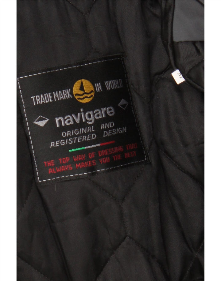 Navigare Chaqueta cortavientos para hombre UK 38 Gris medio