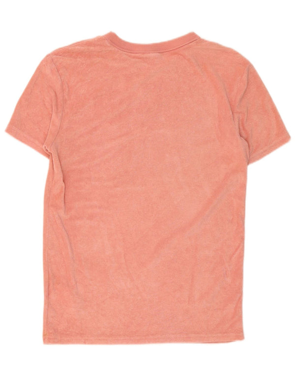 Puma Camiseta De Terciopelo Para Hombre Top XS Algodón Rosa