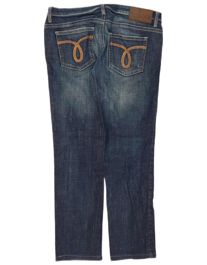 Vaqueros ajustados para mujer Calvin Klein W31 L29 Algodón azul
