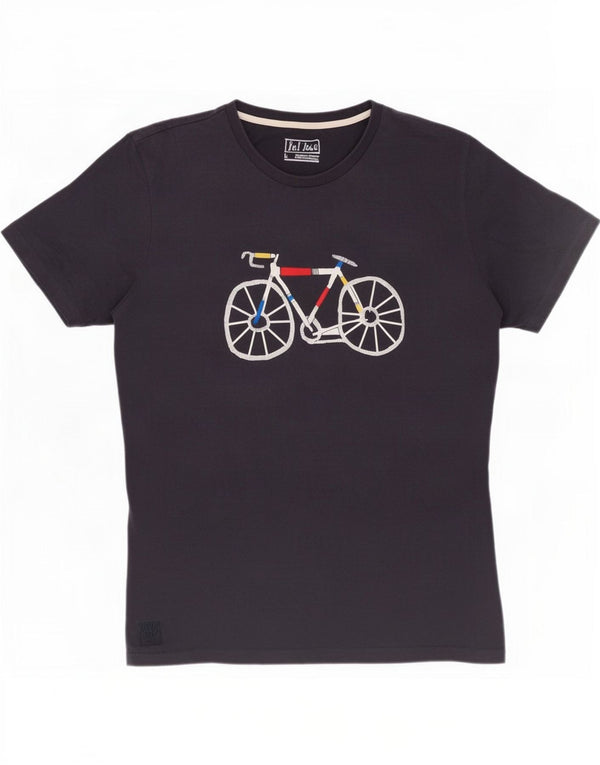 Camiseta estampada para hombre Fat Face Top grande de algodón azul marino