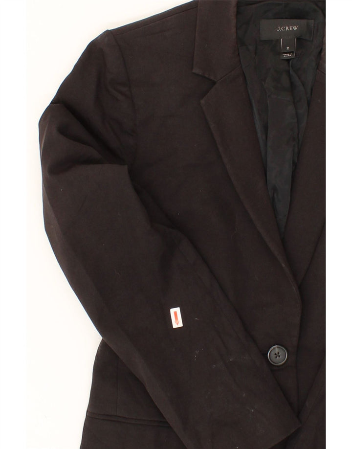 J. CREW Womens 2 Button Blazer Jacket US 2 XS Black Vintage J. Crew and Second-Hand J. Crew from Messina Hembry 