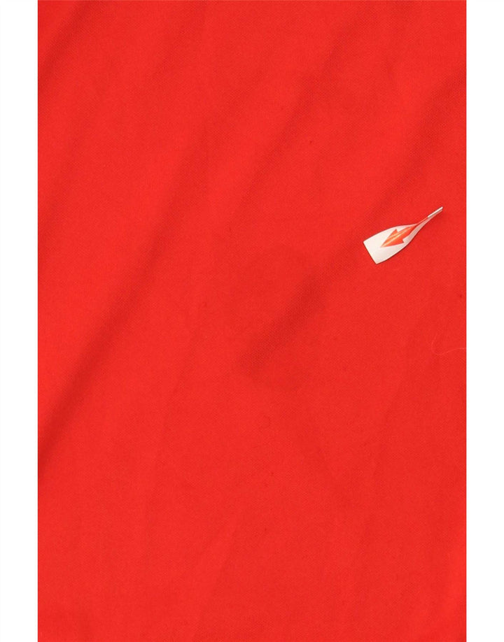 Fila Hombre Top Manga Larga Grande Rojo Colorblock Poliéster