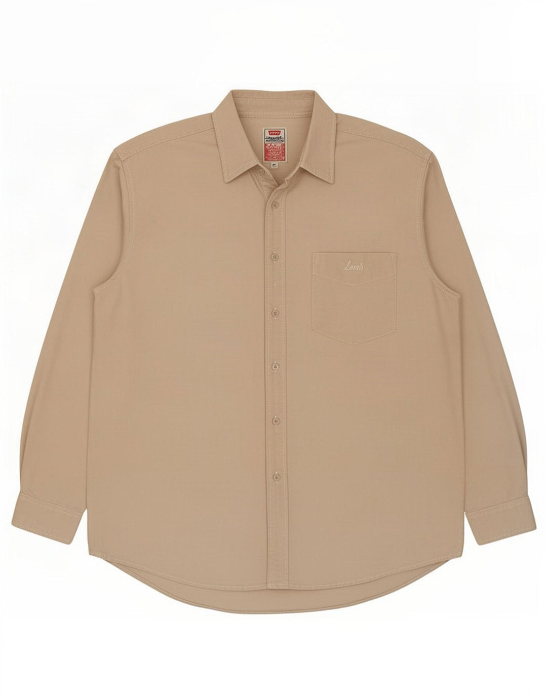 Camisa Levi's Hombre Grande Algodón Beige
