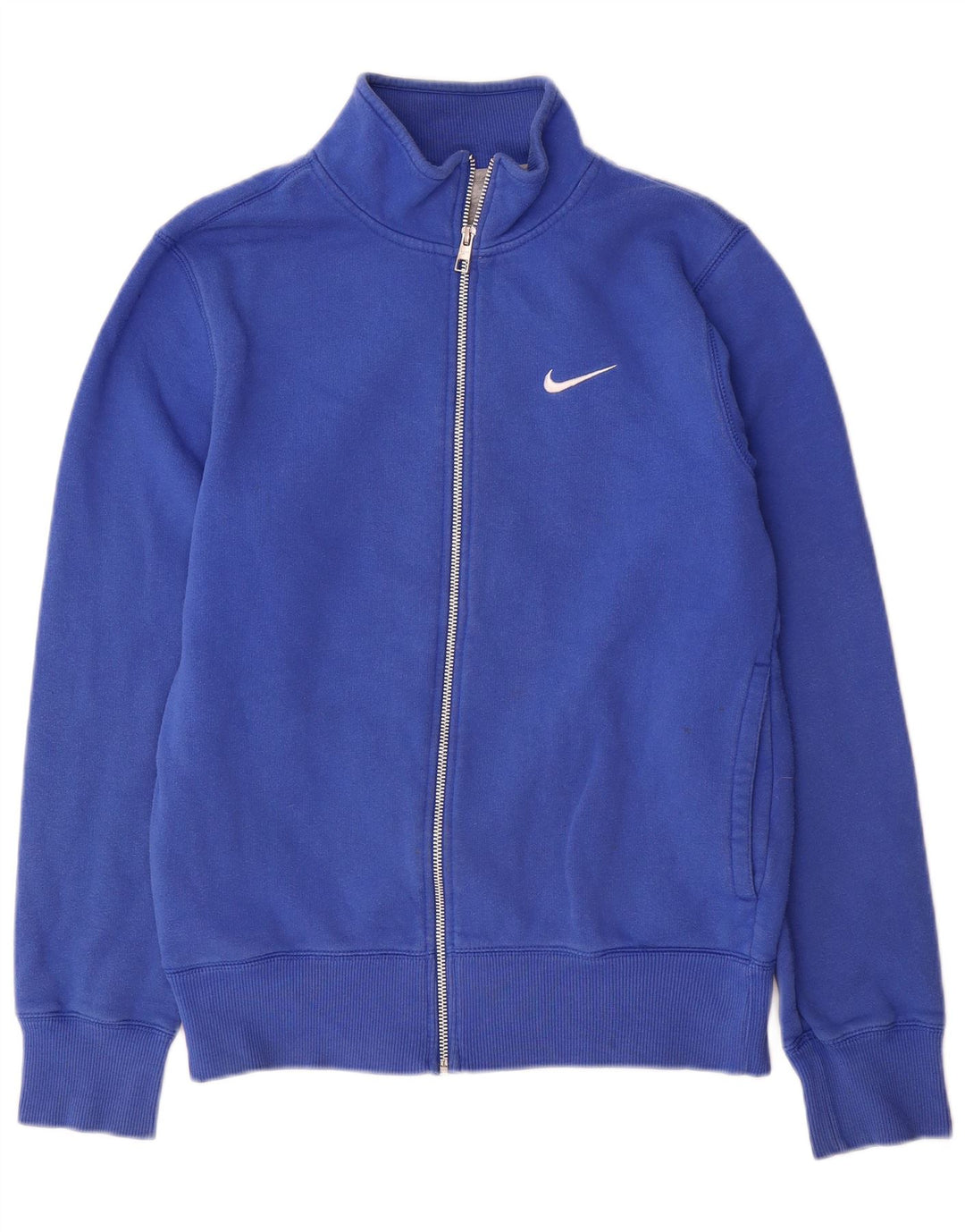 NIKE Hombre Chándal Top Chaqueta Small Azul Algodón