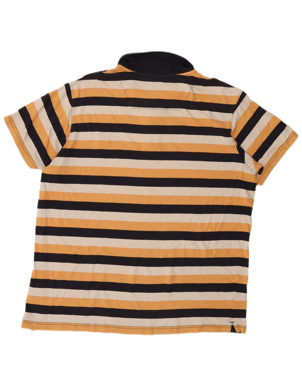Timberland Polo Earthkeepers de corte regular para hombre, talla 2XL, rayas amarillas