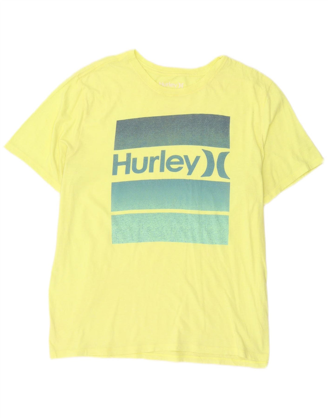 Hurley Camiseta Gráfica Para Hombre Top Grande Poliéster Amarillo