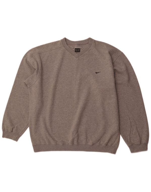 NIKE Sudadera Jumper para Hombre UK 45/47 XL Gris Algodón