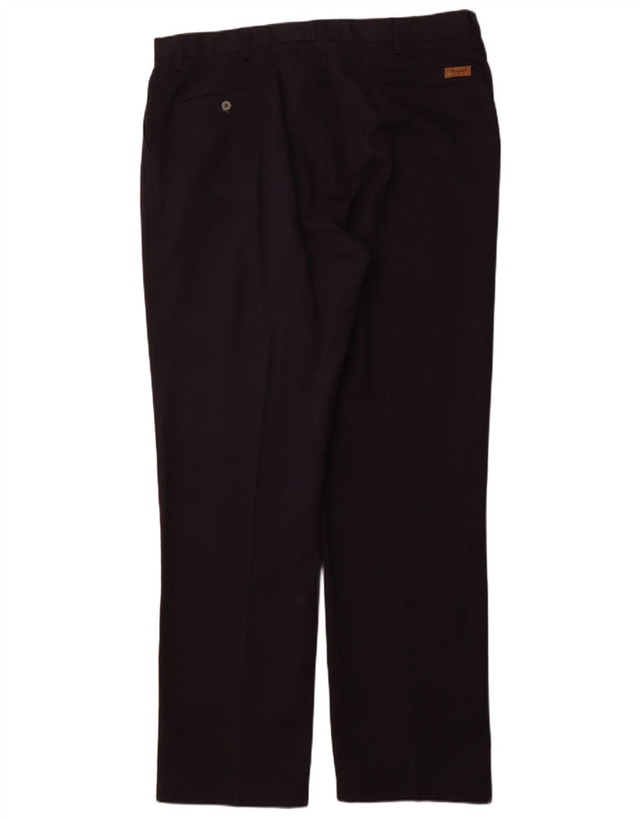 WRANGLER Pantalón chino con pinzas para hombre W40 L34 Algodón azul marino