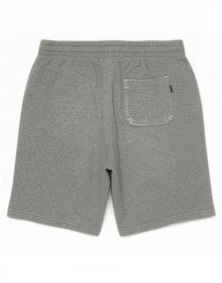Pantalones cortos deportivos Converse para hombre de algodón moteado gris medio