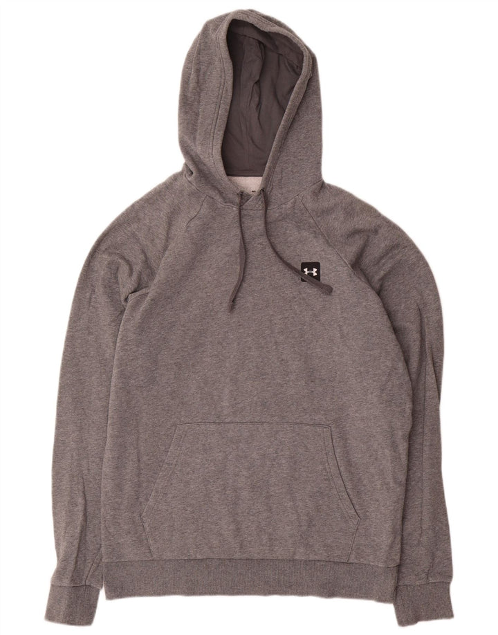 Under Armour Cold Gear Sudadera con capucha para hombre, jersey de algodón gris medio