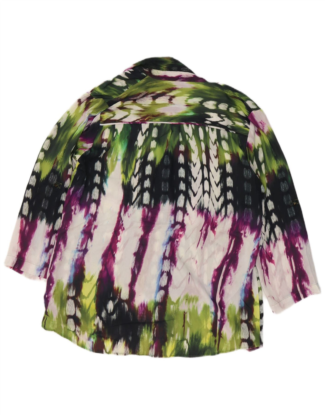 Mossimo Blusa tipo camisa para mujer UK 46 Grande Multicolor Tie Dye Poliéster