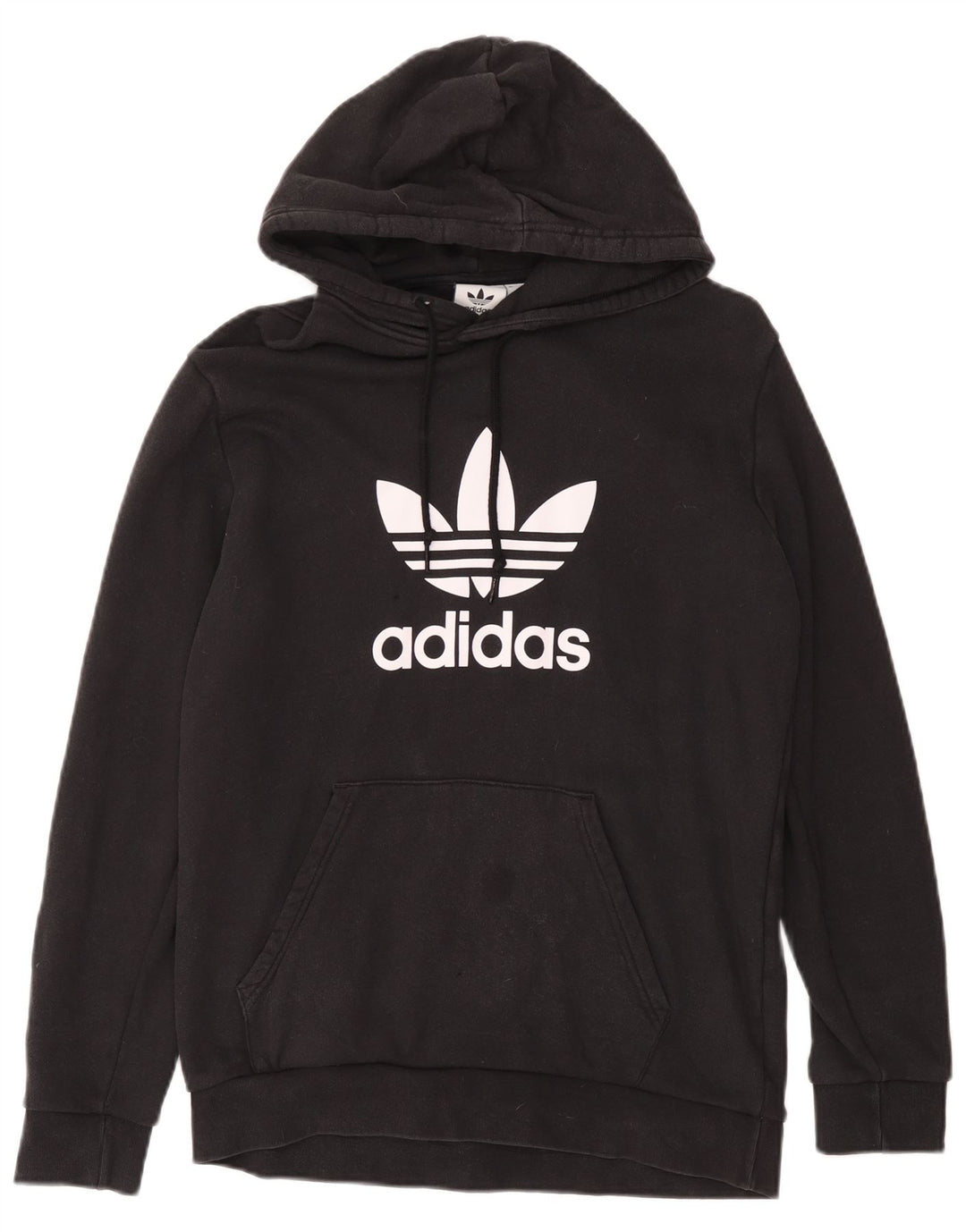 Adidas Hombre Sudadera Con Capucha Gráfica Jersey De Algodón Negro Mediano