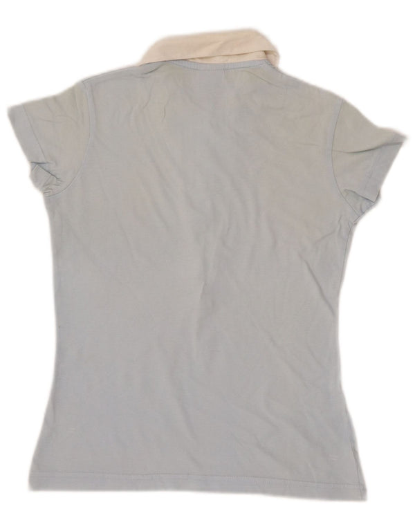 Polo NIKE para mujer UK 10/12 Medium Blue Colourblock