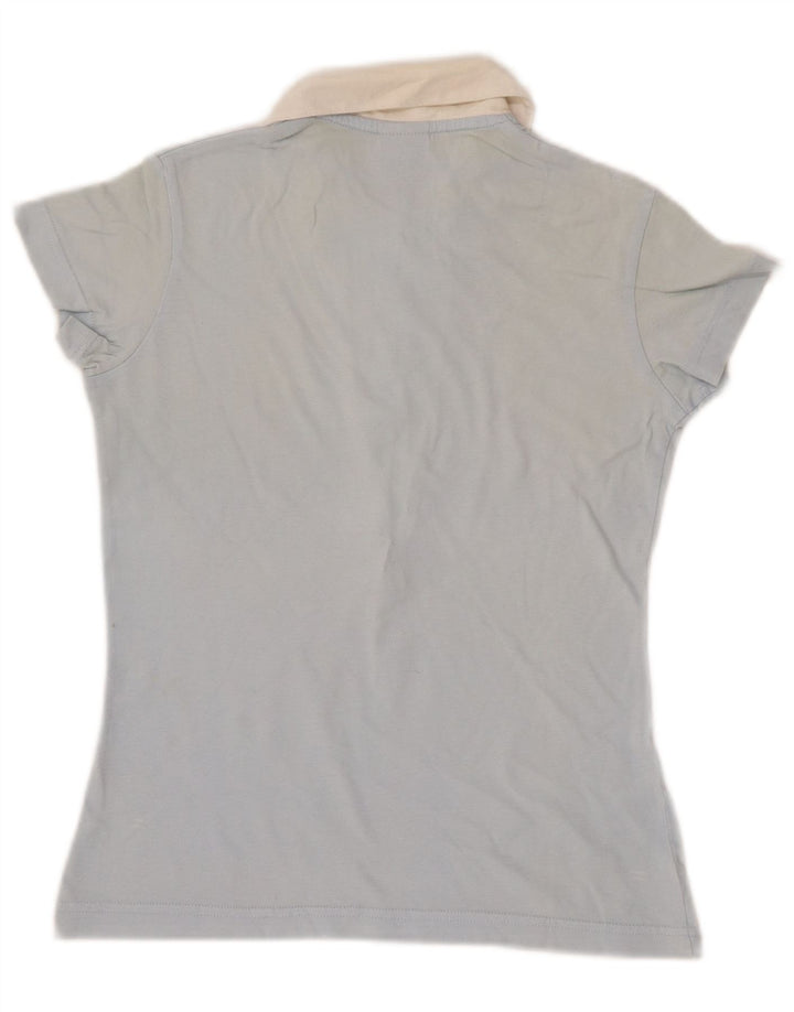 Polo NIKE para mujer UK 10/12 Medium Blue Colourblock