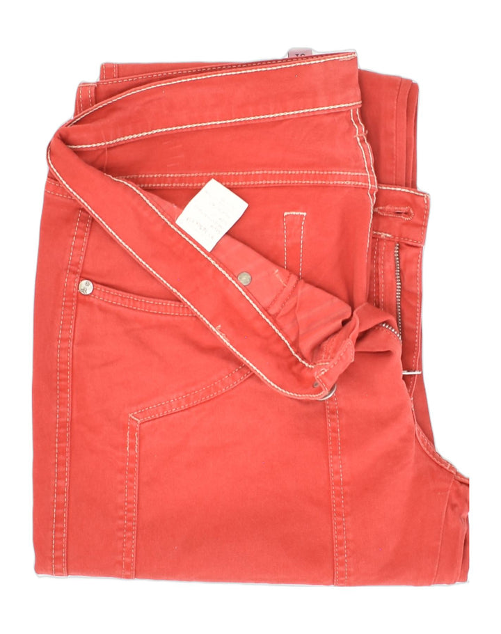 JECKERSON Womens Straight Jeans W34 L30 Red Cotton | Vintage Jeckerson | Thrift | Second-Hand Jeckerson | Used Clothing | Messina Hembry 