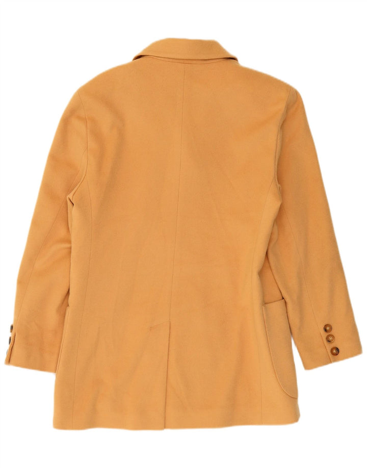 HENRY WHITE Chaqueta tipo blazer de 3 botones para mujer Reino Unido 44 Lana beige grande