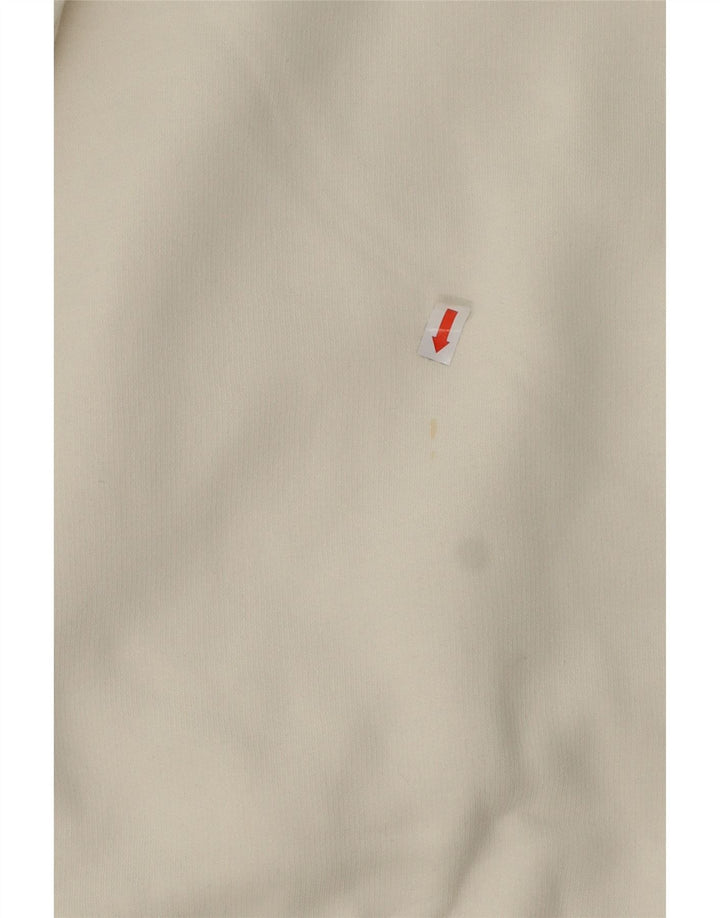 DICKIES Sudadera tipo jersey para hombre de algodón blanco roto mediano