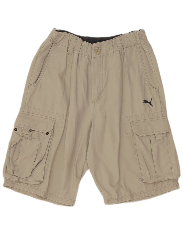 Puma Pantalones cortos cargo para hombre medianos W32 algodón gris