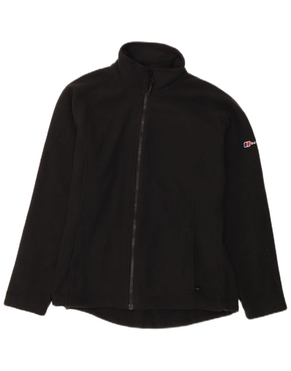Berghaus Chaqueta polar con forro para mujer UK 10 Small Poliéster negro
