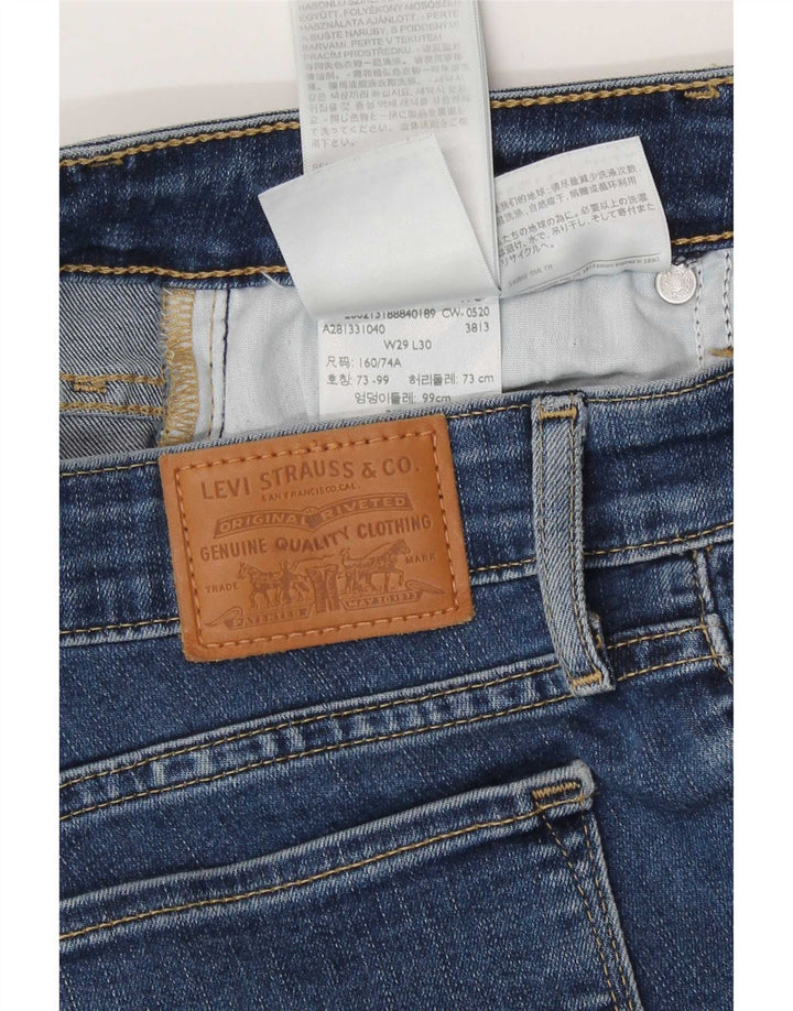 Levi's Mujer 712 Slim Jeans W29 L30 Algodón Azul