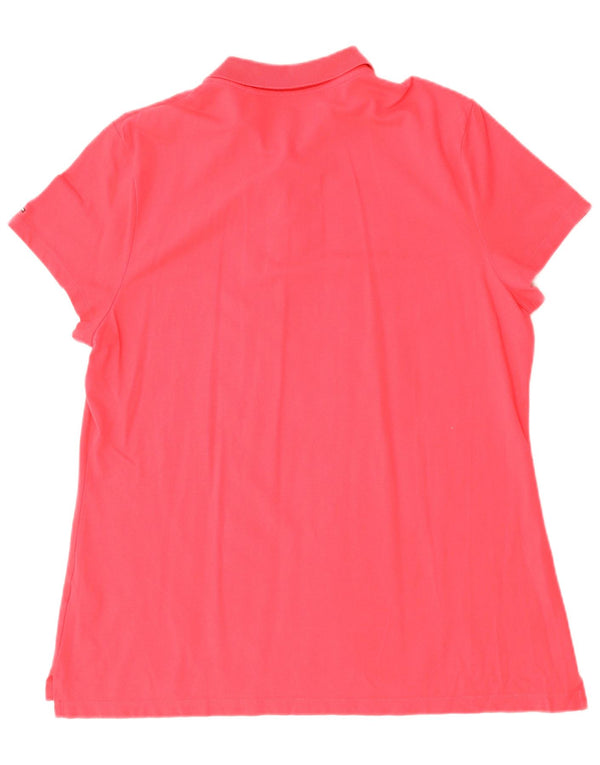 TOMMY HILFIGER Polo gráfico para mujer UK 20 2XL Algodón rojo