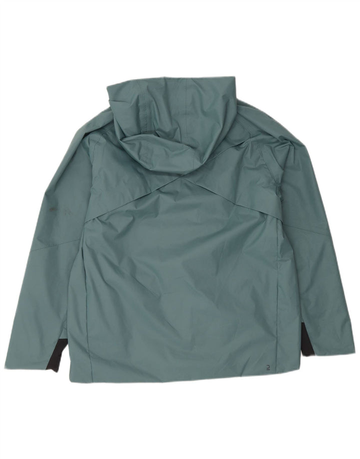 DECATHLON Chubasquero con capucha Quechua para niño 12-13 años Verde Poliéster