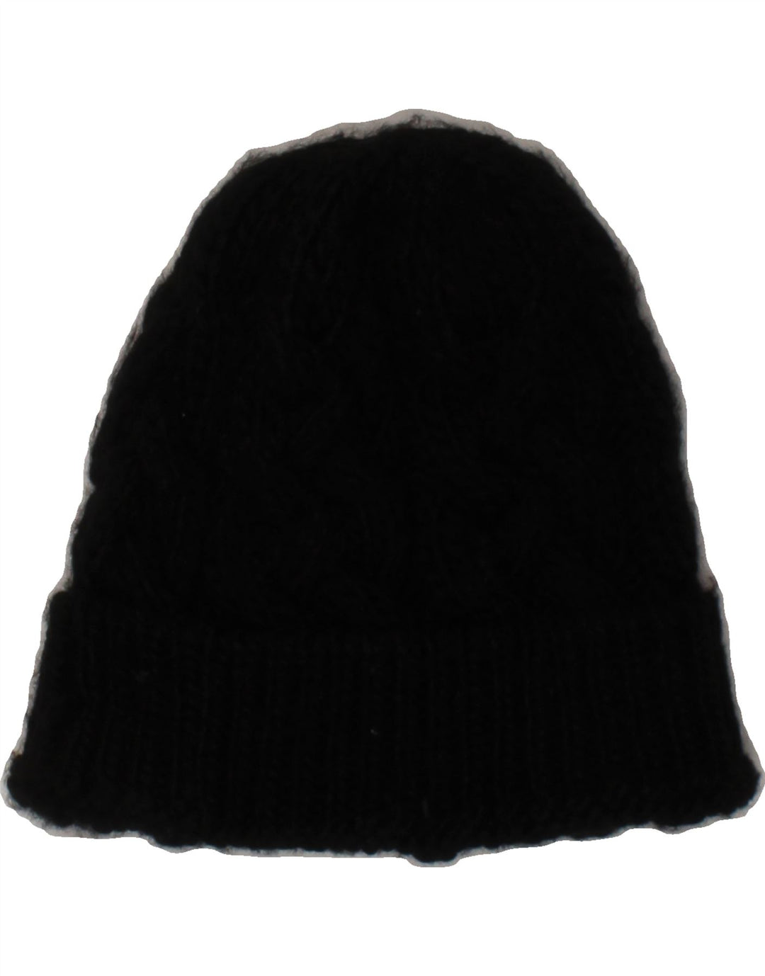 CHAMPION Womens Knit Beanie Hat One Size Black Acrylic Vintage Champion and Second-Hand Champion from Messina Hembry 
