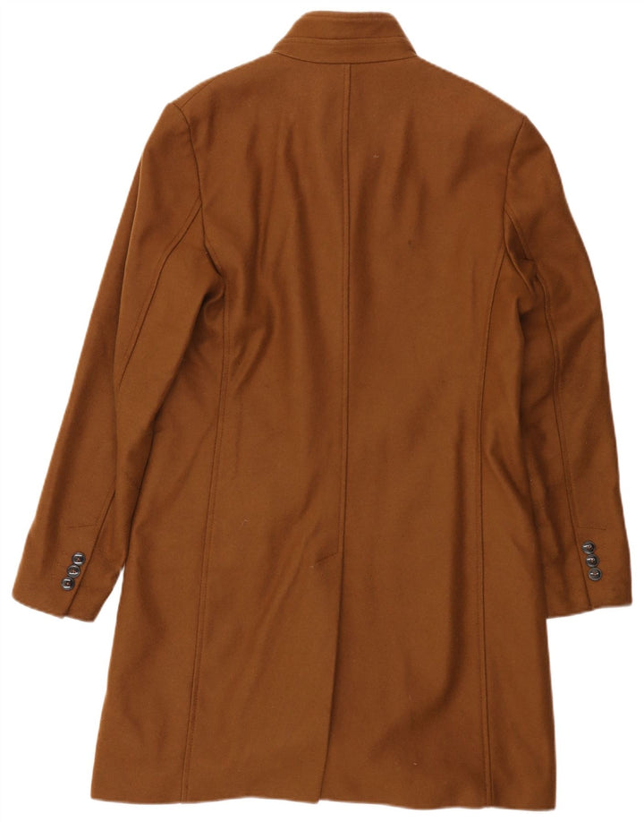 Zara Hombre Abrigo UK 38 Marrón Medio