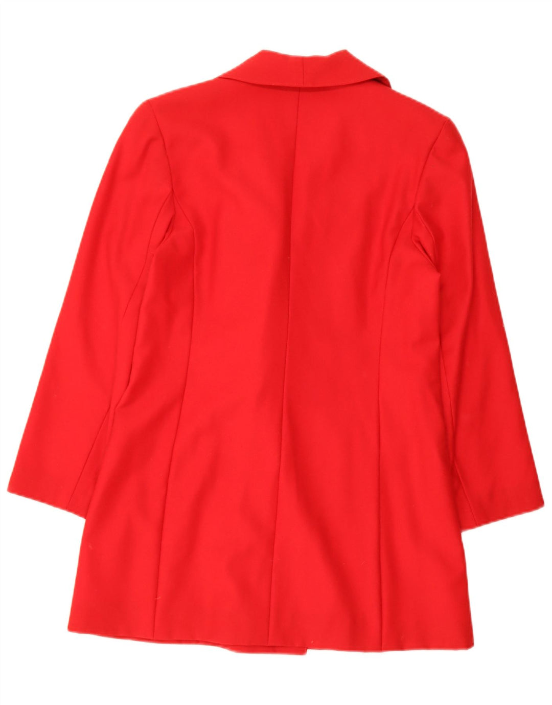 Vintage mujer doble pecho Blazer chaqueta Reino Unido 12 rojo medio