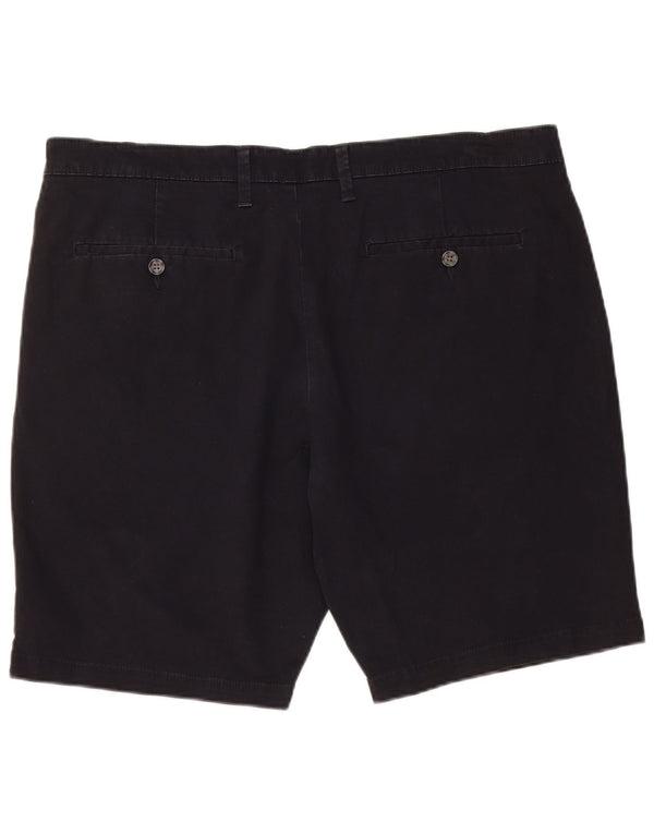 Marks & Spencer Pantalones cortos chinos para hombre W38 XL Algodón azul marino