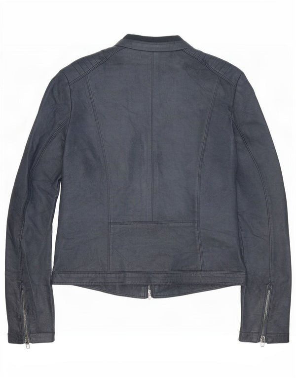 Chaqueta de cuero para mujer Alcott UK 18 XL Azul