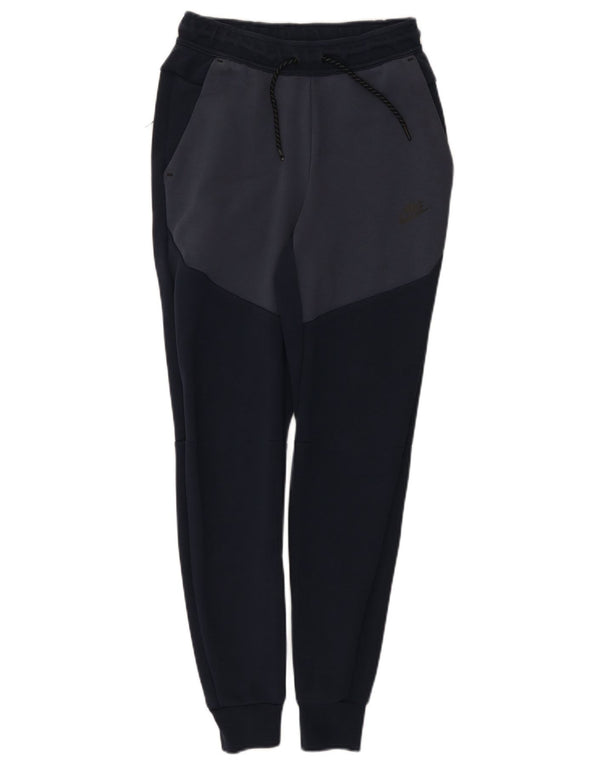 Nike - Pantalón de chándal para hombre Joggers XS Azul marino Colorblock Algodón