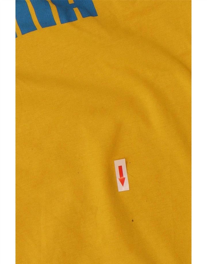 Puma - Camiseta gráfica para hombre, talla pequeña, color amarillo