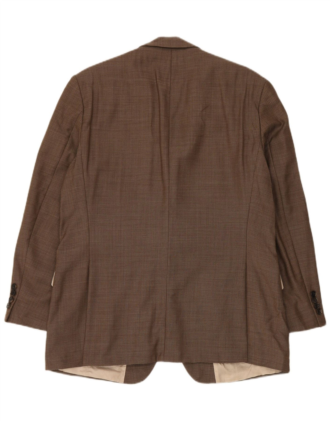 Hugo Boss Chaqueta Blazer de 2 Botones para Hombre US 42 XL Lana Virgen a Cuadros marrón