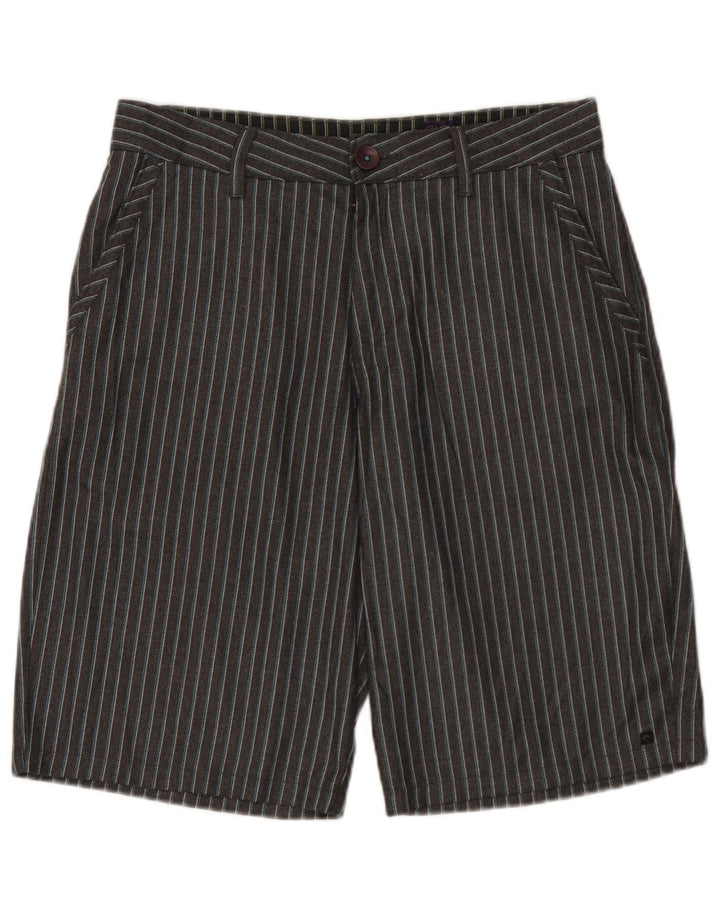 Pantalones cortos chinos Rip Curl para hombre W32 Poliéster a rayas gris medio