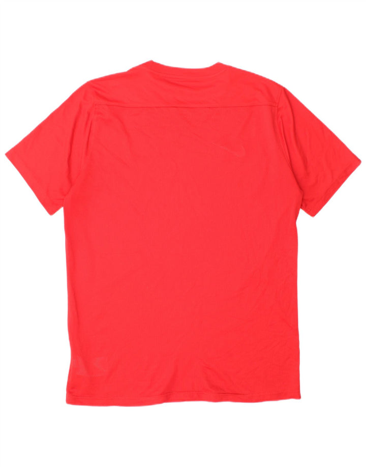 Nike - Camiseta Dri Fit para hombre, talla grande, poliéster rojo