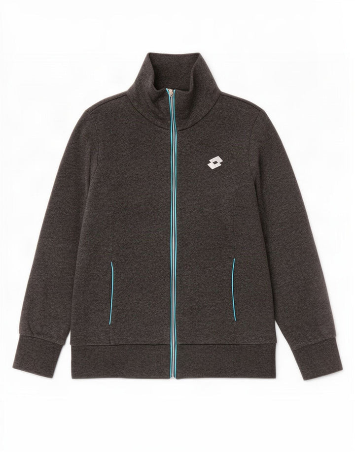 Lotto - Chaqueta de chándal para mujer, talla 40, talla grande, algodón gris