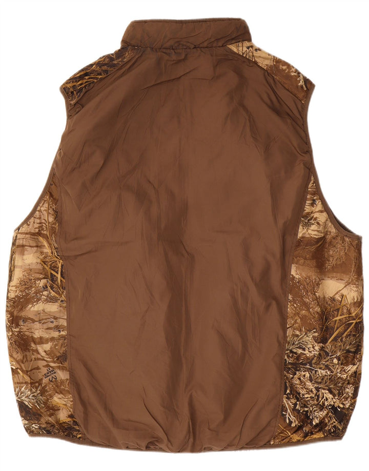 REALTREE Chaleco reversible para hombre IT 54/56 3XL Poliéster de camuflaje marrón
