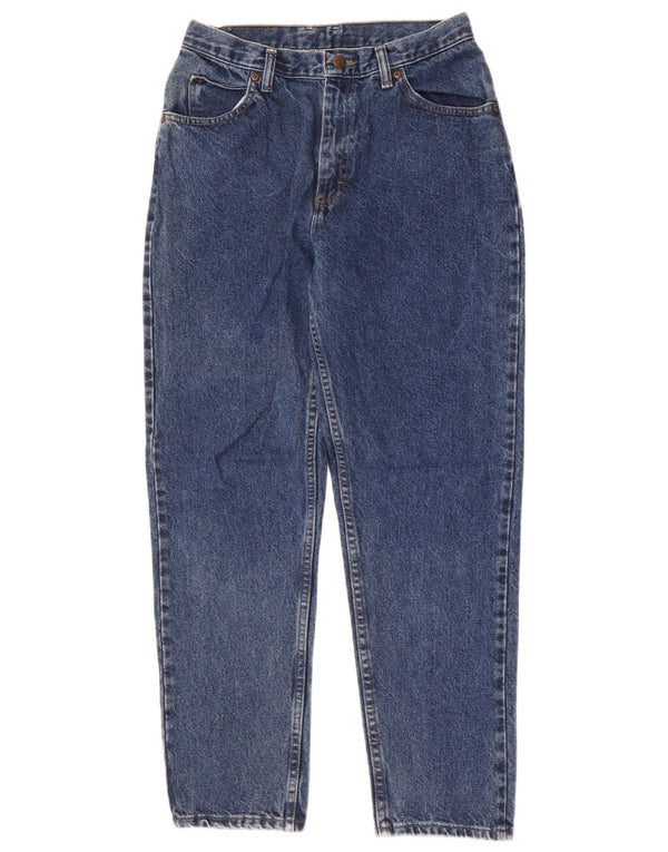 Lee Womens High Rise Tapered Jeans US 10 Medium W26 L29 Blue Cotton