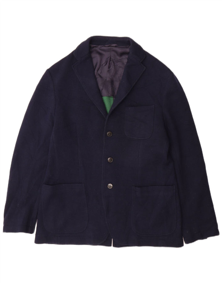 Fred Perry Chaqueta Blazer De 3 Botones Para Hombre IT 42 XL Algodón Azul Marino