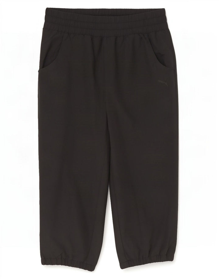 Puma Mujer Capri Chándal Pantalones UK 10 Small Negro