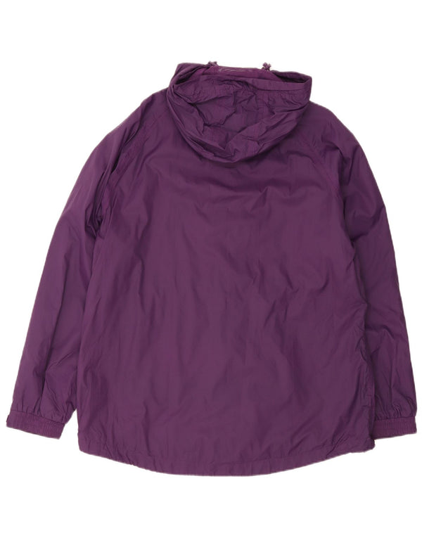 Chaqueta impermeable holgada con capucha para mujer de Mountain Warehouse UK 40 XL Púrpura