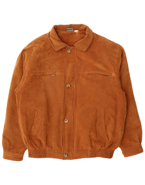 Roger Kent Chaqueta Bomber para Hombre UK 42 XL Marrón Poliéster
