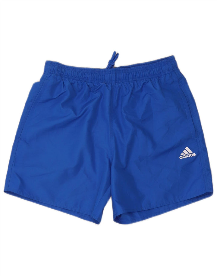 Pantalón Corto Deportivo Adidas Hombre Azul Medio Poliéster