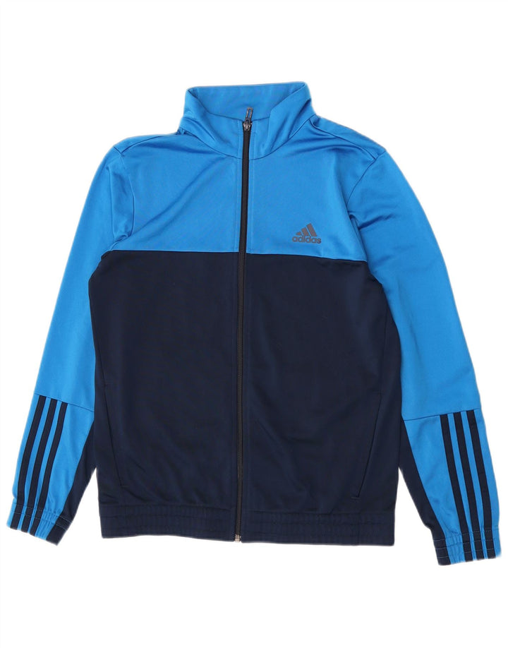 Adidas - Chaqueta de chándal para niño, 13-14 años, color azul