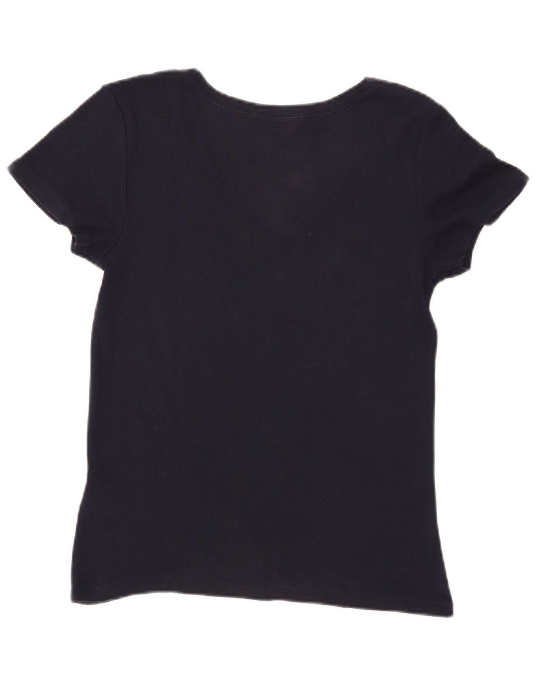 RALPH LAUREN Camiseta para mujer Top UK 14 Grande Azul marino Algodón